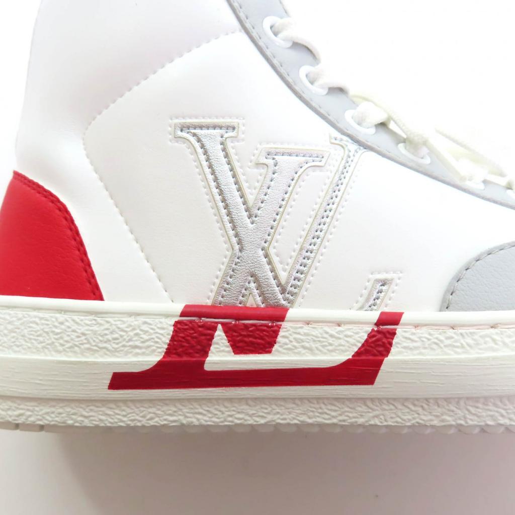Pristine LOUIS VUITTON High cut sneakers Charlie line White red leather Women 36 Used