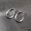 Xiaomi BF CLUB 925 Sterling Silver Earrings For Women Trendy Simple Oval Twist Earring Jewelry Prevent Allergy Party Accessories