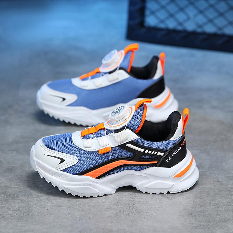 Детские трендовые удобные кроссовки для бега на мягкой подошве, студенческие модные повседневные дышащие спортивные кроссовки для мальчиков и девочек