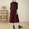 2025 осень и зима новое ретро вельветовое платье-жилет женская свободная и универсальная повседневная бархатная юбка на бретелях
