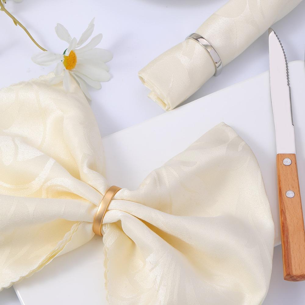 12 шт. Металлические матовые золотые полукруглые кольца для салфеток, держатели для колец для салфеток, современные минималистичные, для званого ужина