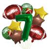 Rugby Balloon Set 32-inch Digital Children's Super Bowl Decorative Aluminum Film Balloon Scene Arrangement