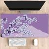 Hd Printing Sakura Cherry Blossom Moon Mouse Pad Gamer Keyboard NonSlip Gaming Keyboard Mousepad Office 400x900mm Xxl Desk Mat