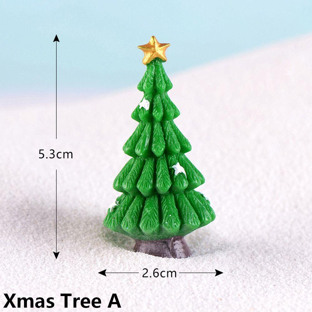 Doll House Fairy Garden Home Decor Xmas Tree Figurines Miniature Plant Christmas Decorations