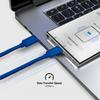 USB-C braided cable - USB-C 60W 1.5m - blue