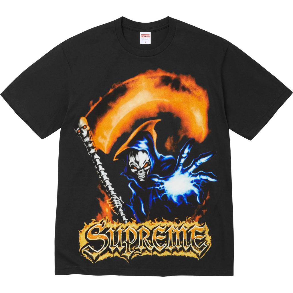 Supreme SS26 T-Shirts Unisex Crew Neck Moderate Straight Fit (Unisex) T-Shirts supreme-grim-reaper-tee-brown