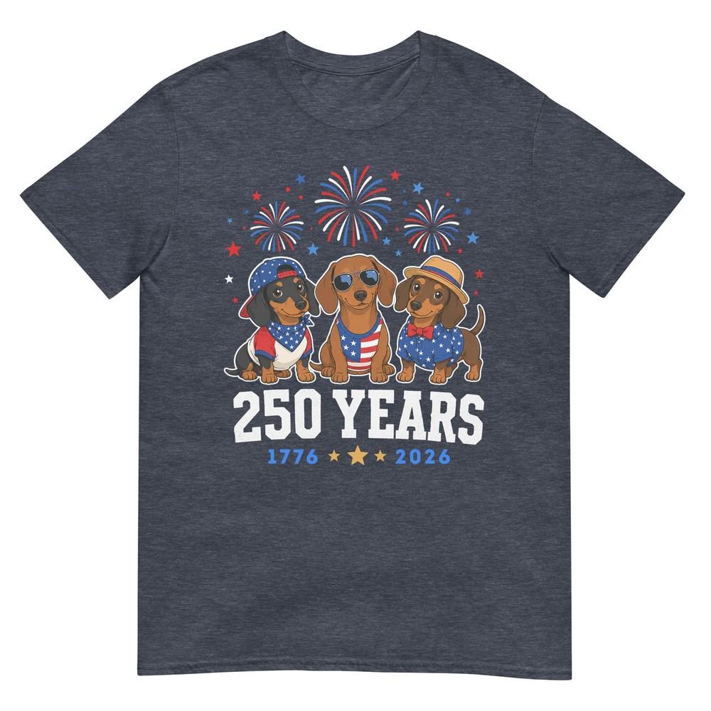 Dachshund 250 Anniversary Usa 250th Dachshund 4th Of July TShirt