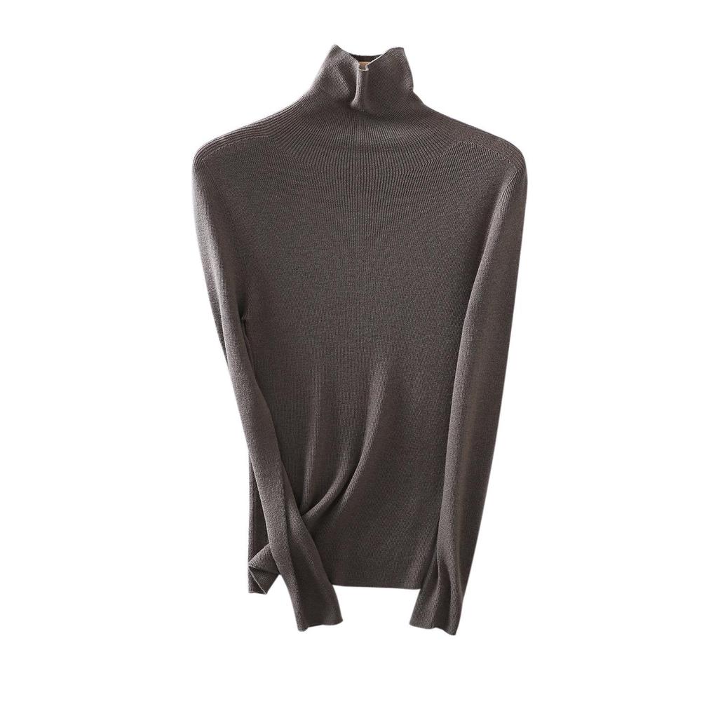 Skin-Friendly Seamless Merino Wool Base Layer Knitwear - Half & Full High Neck
