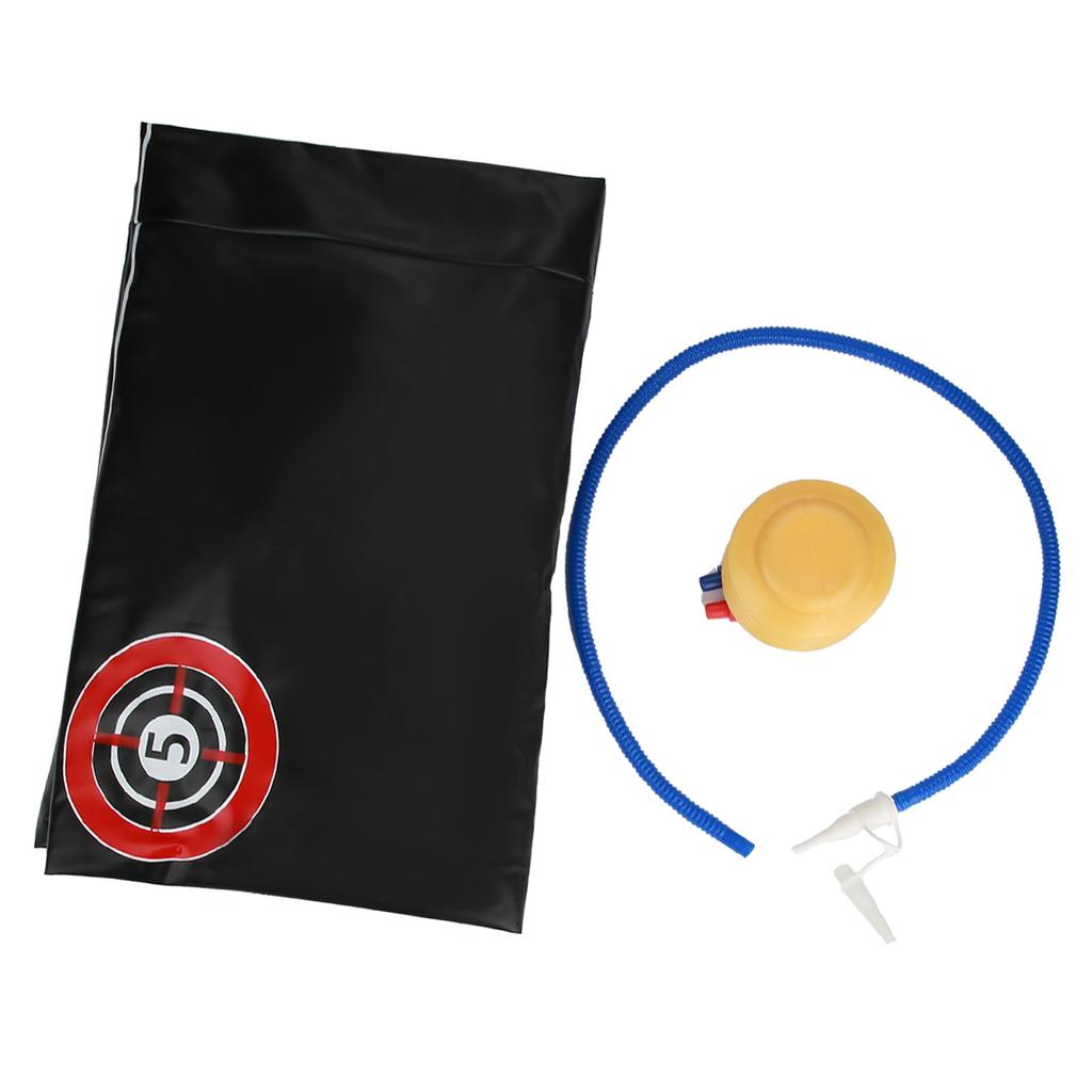 Надувной боксерский тренировочный манекен-неваляшка для ударов руками и ногами с ножным насосом для накачивания воздухом