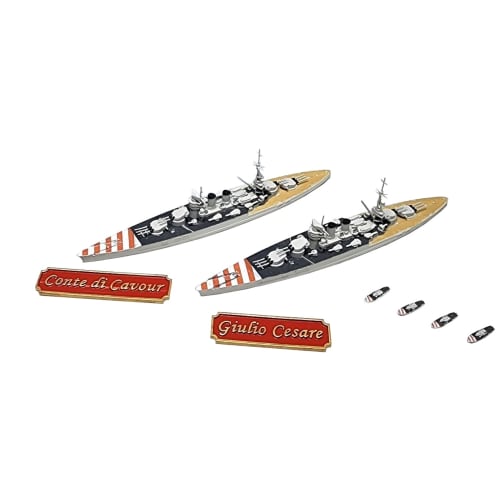 HMA 1/2000 Italian Navy Conte Di Cavour-class Battleship, Set of 2, Resin Kit