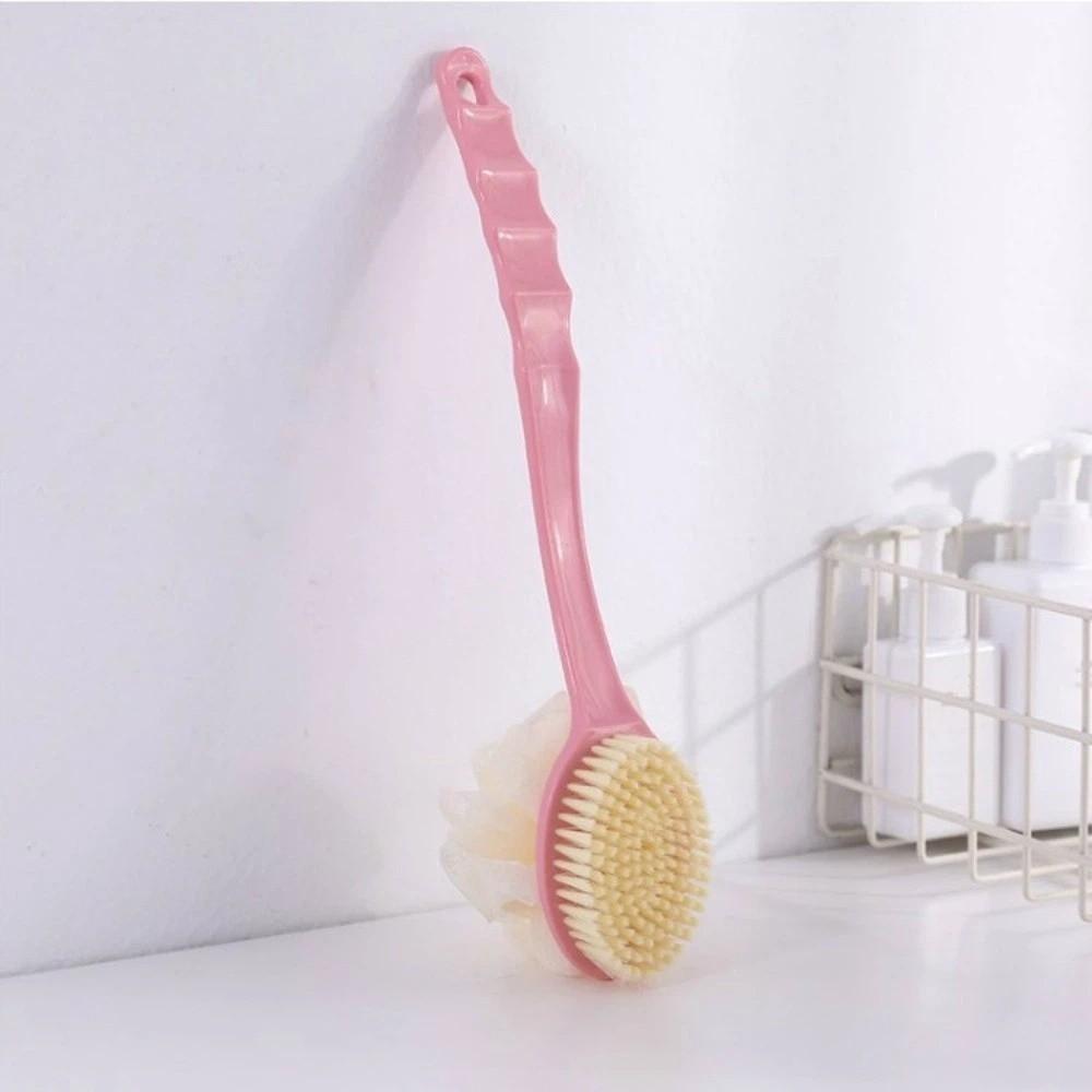 Take Bath Long Handle Bath Brush Soft Bristles Double Sided Bath Ball Back Massage