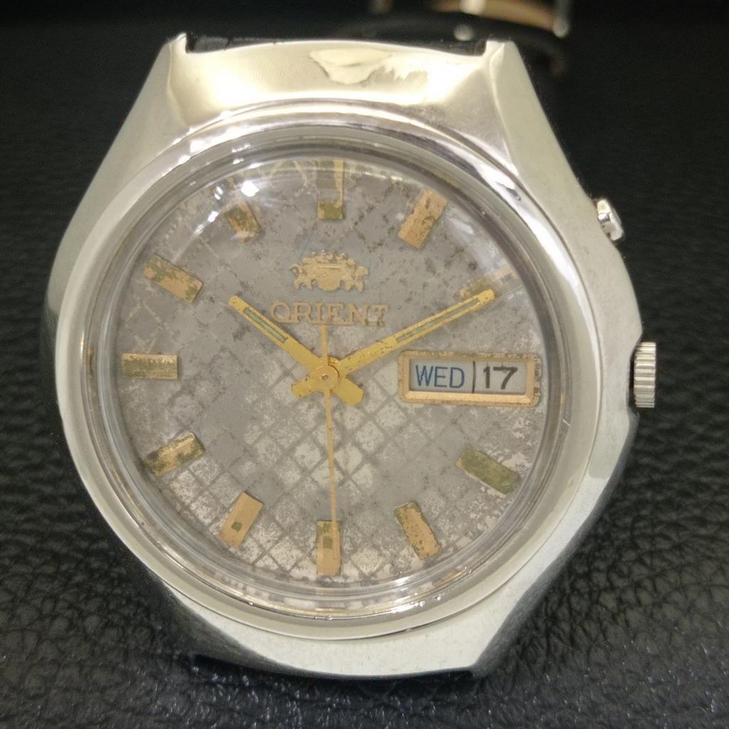 ВИНТАЖНЫЕ МУЖСКИЕ АВТОМАТИЧЕСКИЕ ЧАСЫ ORIENT JAPAN 46941 С ОРИГИНАЛЬНЫМ ЦИФЕРБЛАТОМ a703374-1