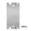 50X Защитная гвоздевая пластина для деревянных стоек Защитная пластина для кабеля Стальная защитная пластина для деревянной стойки Гвоздевая пластина