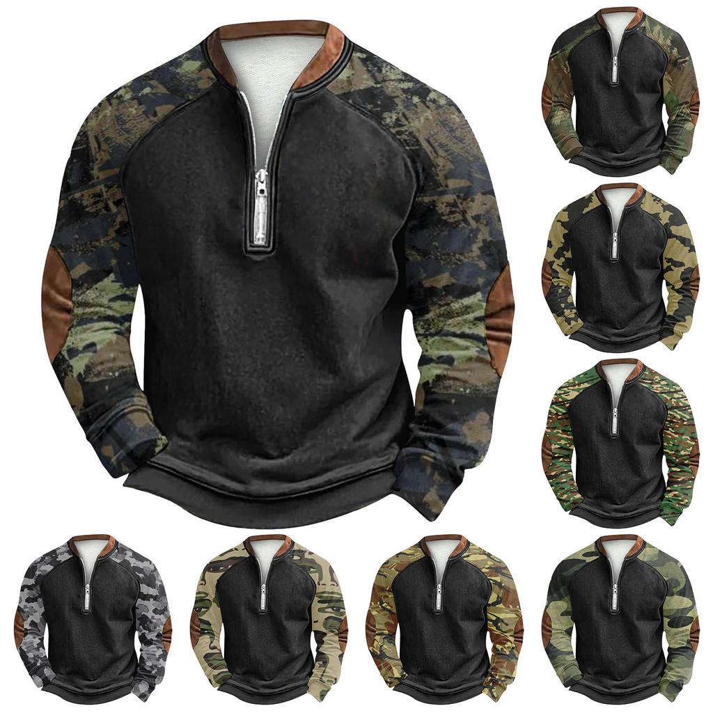 Men's Winter  Buckle Sweatshirt Men's Printed Men's Sweatshirt