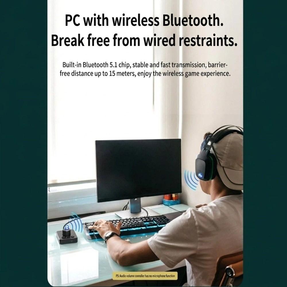 Bluetooth-Compatible 5.1 Volume Control Knob One-Key Multimedia PC Speaker PC Use