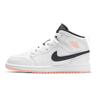 Детские кроссовки Air 1 Mid PS White Arctic Orange Антрацит 640734-180