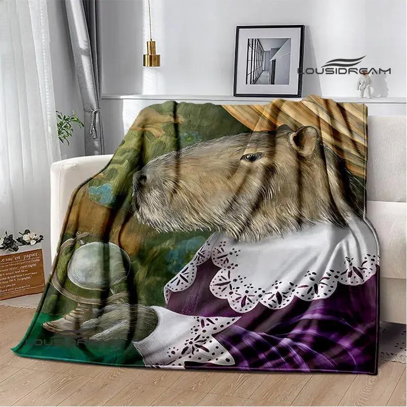 Одеяло Capybara Club в стиле аниме, одеяло cubre cama, теплое одеяло, одеяла для кроватей, одеяло для пикника, подарок на день рождения