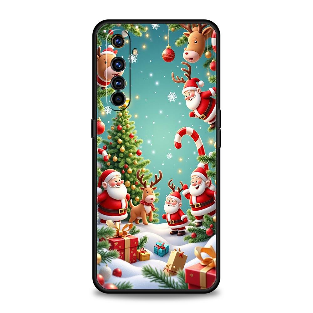 New Year Christmas Soft TPU For Realme 13 12 11 10 9 Pro Plus GT3 GT2 C21 C25 C35 C53 C55 C67 Pro 5G Phone Case Cover Fundas Bag