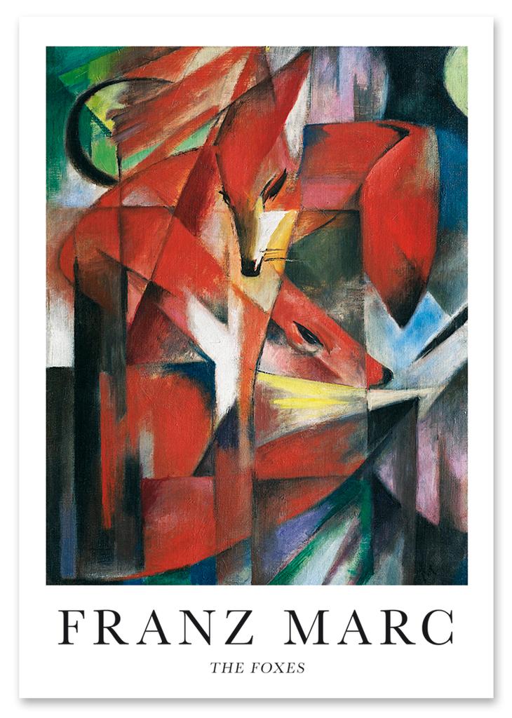 Plakat lis geometryczny Franz Marc