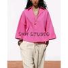Spring New Women's Clothing Asymmetric Hem Wide Sleeve Poplin Comfortable Long Sleeve Lapel Shirt 2246255