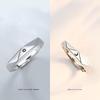 Women Men Opening Adjustable 1 Pair Finger Rings Set Couple Jewelry Sun Moon Ring Engagement Ring