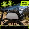 with Shoulder Strap Bike Trunk Bag 600D Polyester Bicycle Trunk Bag Rear Carrier Bag  Bike Travel