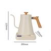 Electric Gooseneck Pour Over Kettle Temp Control 1200W Quick Boil for Office Black