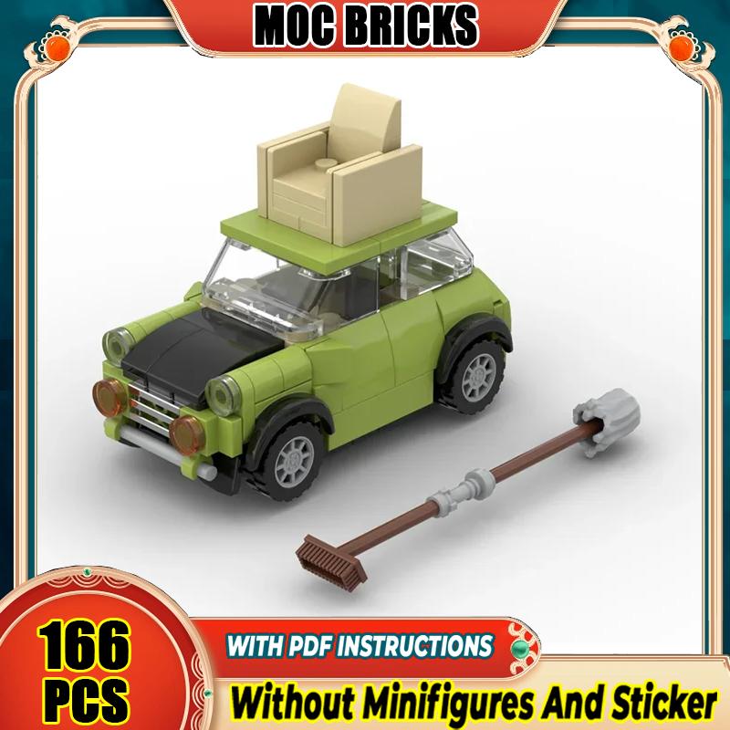 Серия Автомобилей Moc Строительные Блоки Мистер. Бин Мини Марк III Модель Технологические Кирпичи Легендарный Спортивный Автомобиль DIY Игрушки Для Детей Детей