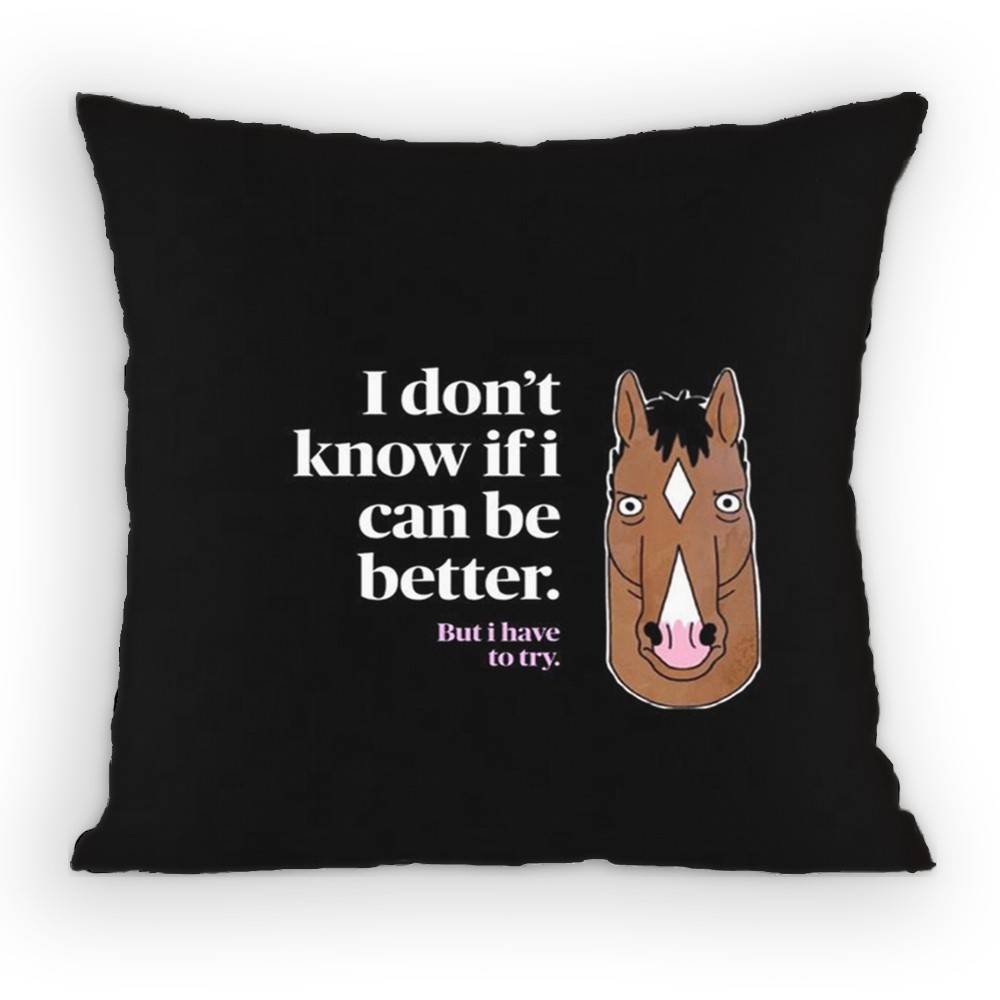 BoJack Horseman Pillow Case Antidustmite Pillowcase Invisible zipper silky Sofa cushion cover for bedroom