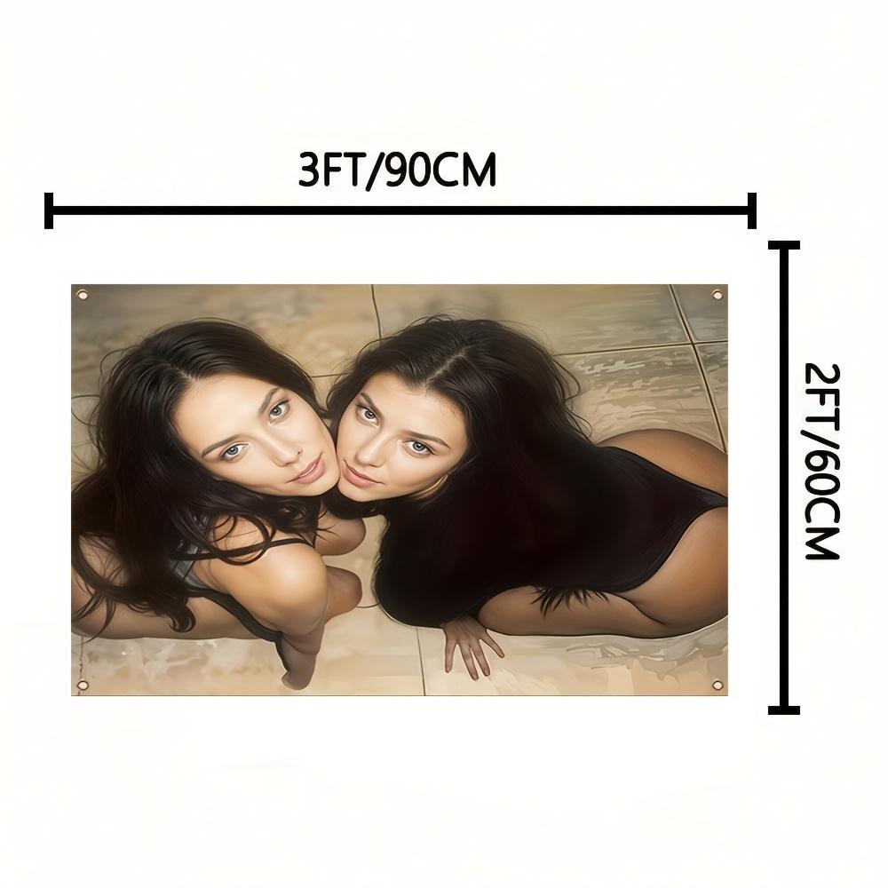3x5-Foot Boston Flag with Meghan & Kardashian Family Inspired Design - No Electricity Needed, Durable Polyester Fabric with Copp