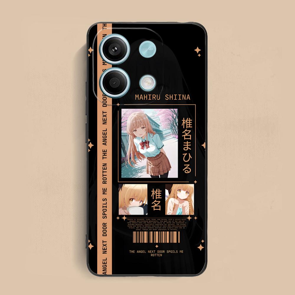 Чехол для телефона Angel Mahiru Shina для Xiaomi Redmi Note 14 13 12 11 S Pro Plus 4G 5G Мягкий ТПУ Ударопрочный Чехол