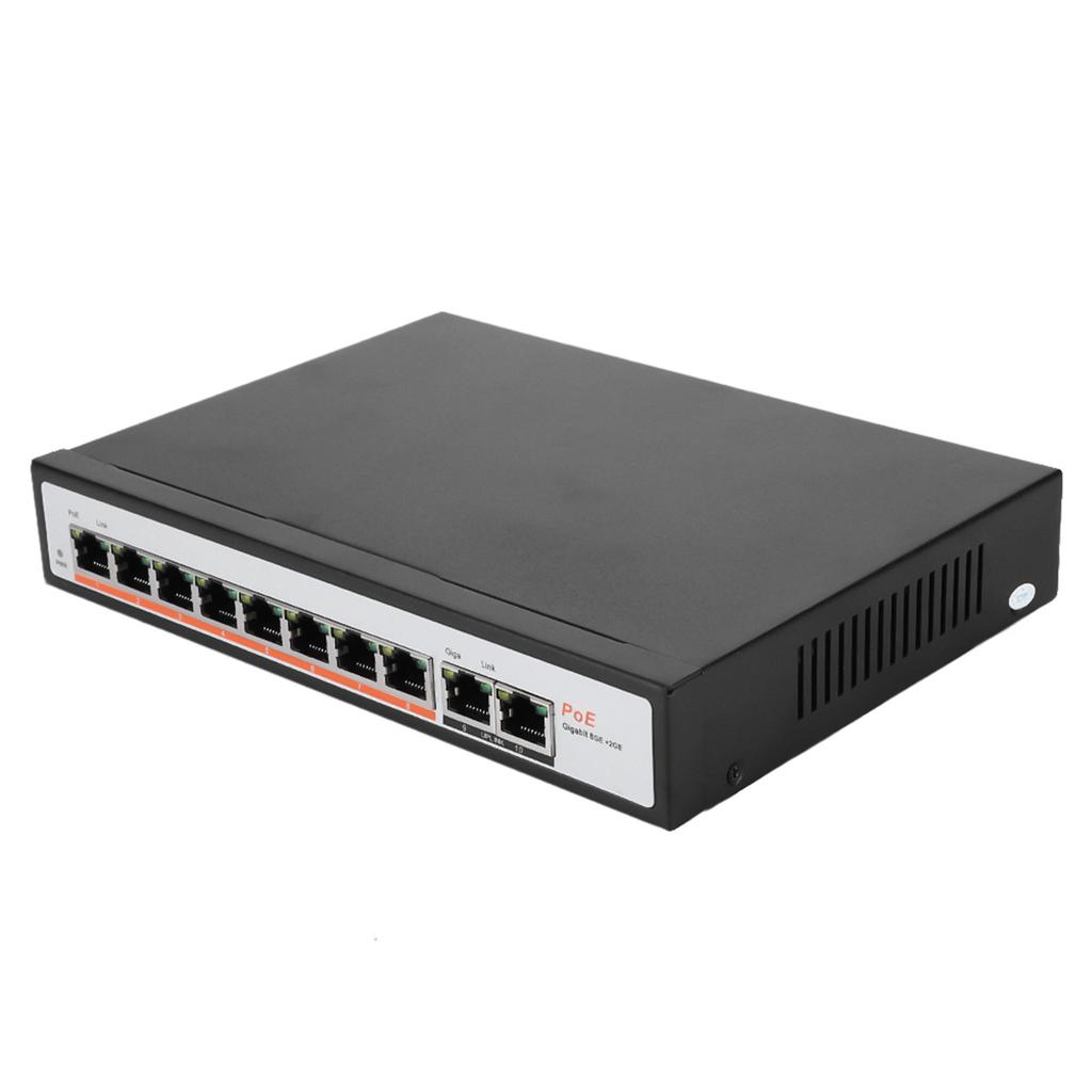 Встроенный 8+2 10-портовый PoE Gigabit Ethernet-коммутатор для мониторинга IP-камеры