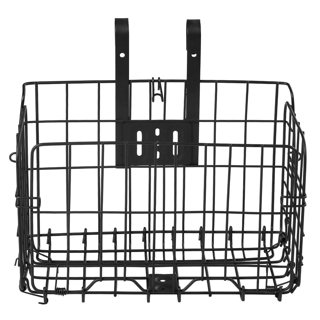 Складная велосипедная корзина Съемная корзина из стальной проволоки на руль велосипеда Передняя корзина Велосипедная задняя багажная корзина Подвесная корзина Велосипедный груз