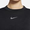 Nike Теплая флисовая толстовка с круглым вырезом и светоотражающим логотипом Sphere, женская толстовка черного цвета CU3394-010