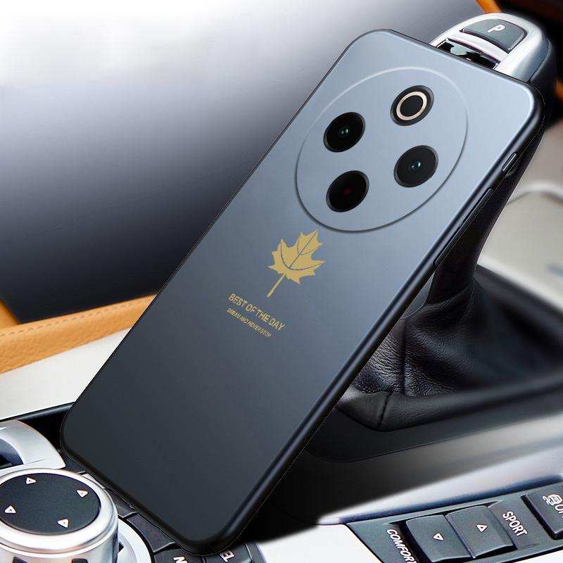 For Vivo iqoo Z10 Case Soft Silicone Maple Leaf Shape for iqoo Z10 Back Cover