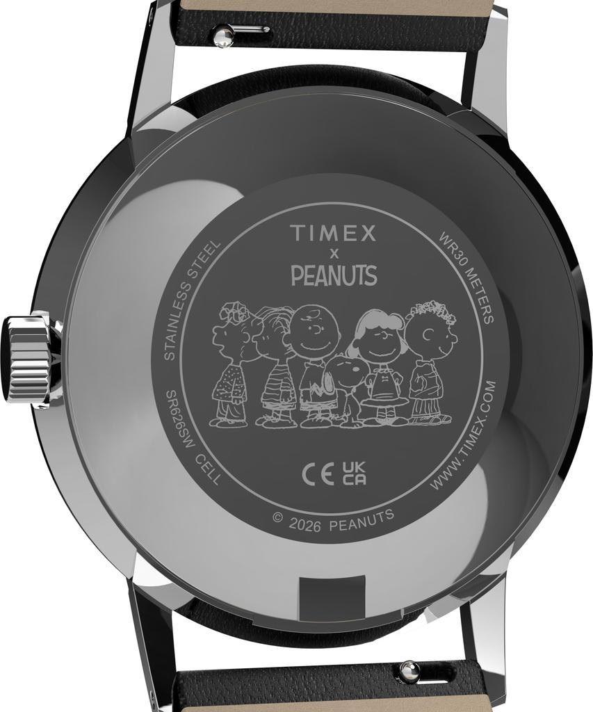 Часы Timex x Peanuts Кварцевые Водонепроницаемость 30M Акриловое Стекло Белый Циферблат TW2Y50400 Унисекс [TIMEX] [Оригинал]
