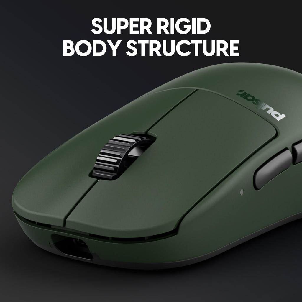 Pulsar Gaming Gears X2H eS Wireless Gaming 26000 Optical PAW3395 Mouse, Ultra-Lightweight 65g, Ambidextrous, 2.4GHz, 1ms, DPI, Sensor,