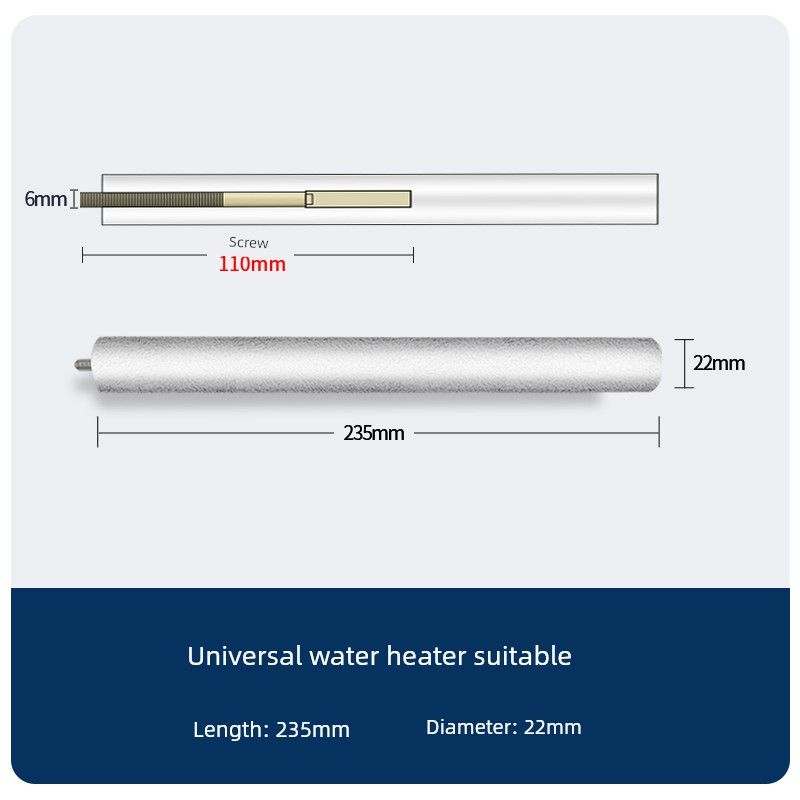 Neutral Magnesium Bar Electric Water Heater Suitable for 40/50/60/80L Frestec Oupai Sewage Anode Casting Magnesium Bar Accessories