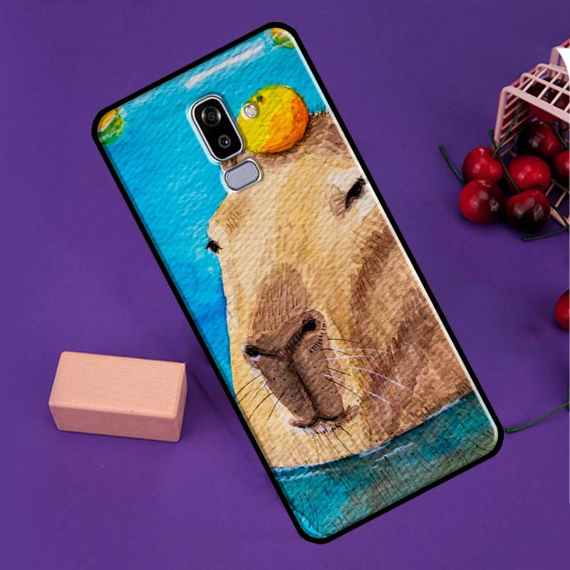 Чехол-капибара для спа для Samsung Galaxy J7 J5 J3 2017 J1 A3 A5 2016 A6 A8 J4 J6 Plus A7 A9 J8 2018
