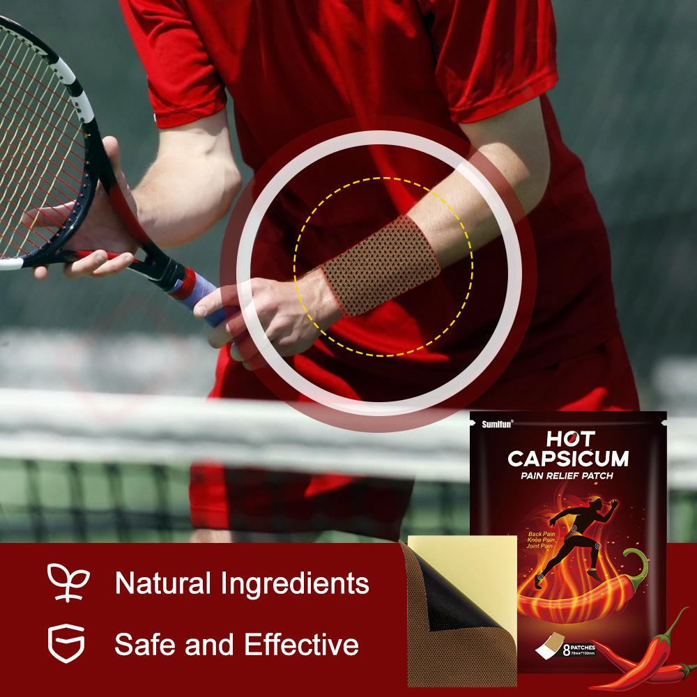1 упаковка 8 штук пластырь для снятия боли в суставах Chili Plaster