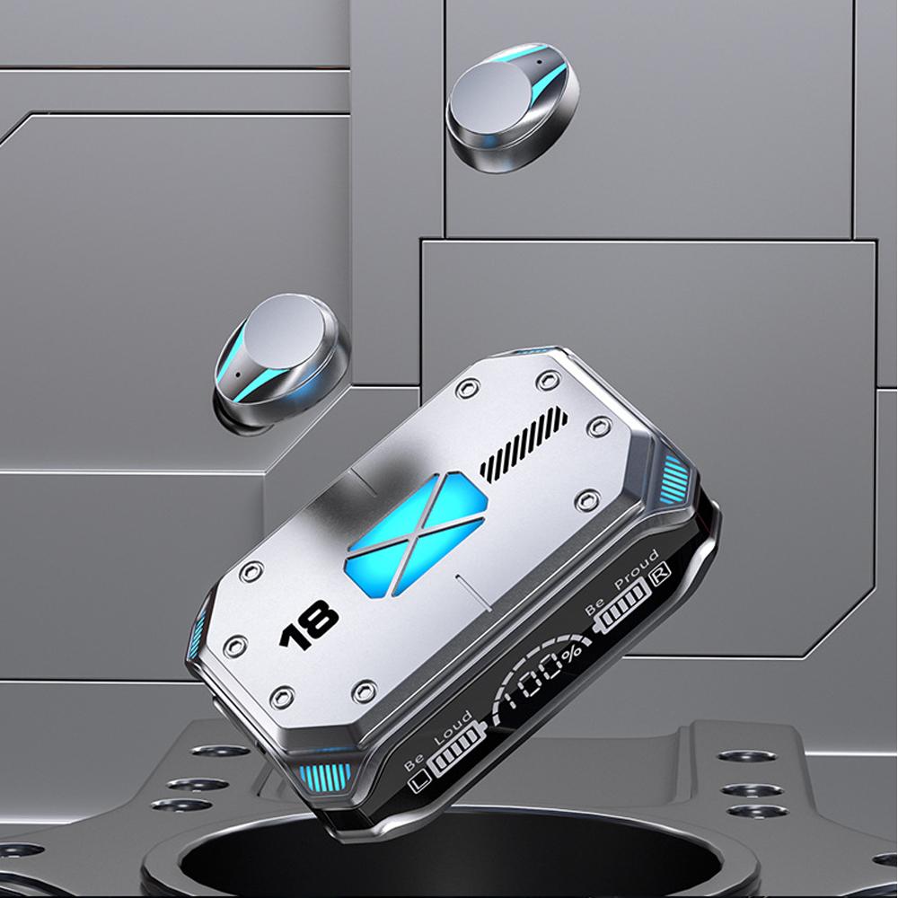 YurKem TWS Беспроводные наушники Bluetooth 5.2 Наушники с сенсорным управлением Шумоподавление Стерео водонепроницаемые TWS-гарнитуры Наушники с микрофоном