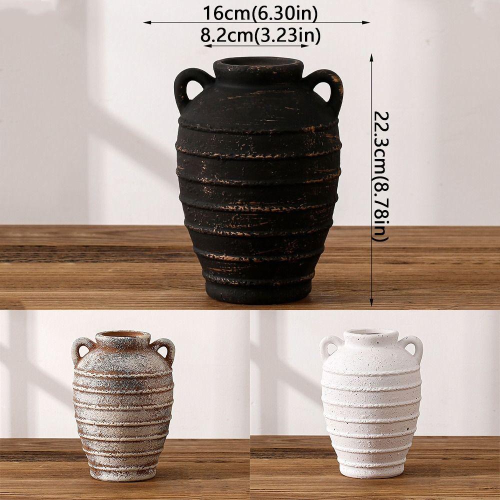 Modern Antique Ceramic Vase Artistic Hydroponic Vase Plant Pot Ornament Home Decor