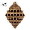 Sustainable Pollinator Garden Supplies Wall-Mounted Bee House, Outdoor Shelter, Honeycomb Design Hanging Home Plastic Hotel for Solitary Bees,