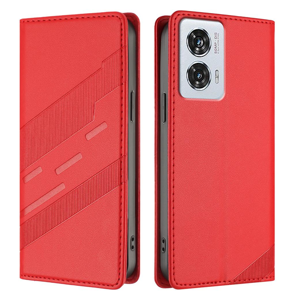 For Motorola Edge 50 Fusion 5G Phone Cases Punk Style Imprinted Wallet Stand Leather Cover