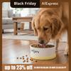 Бесшумная миска с подогревом для питомцев, постоянная температура, автоматическая подогреваемая кошачья миска, большой диаметр, форма кошки, миска для корма для собак, зима