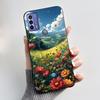 Beautiful Case For TCL 20B (6159K) Unique Black Rose In Water Pattern Anti-scratch Jelly Cover Soft Silicone Black Case