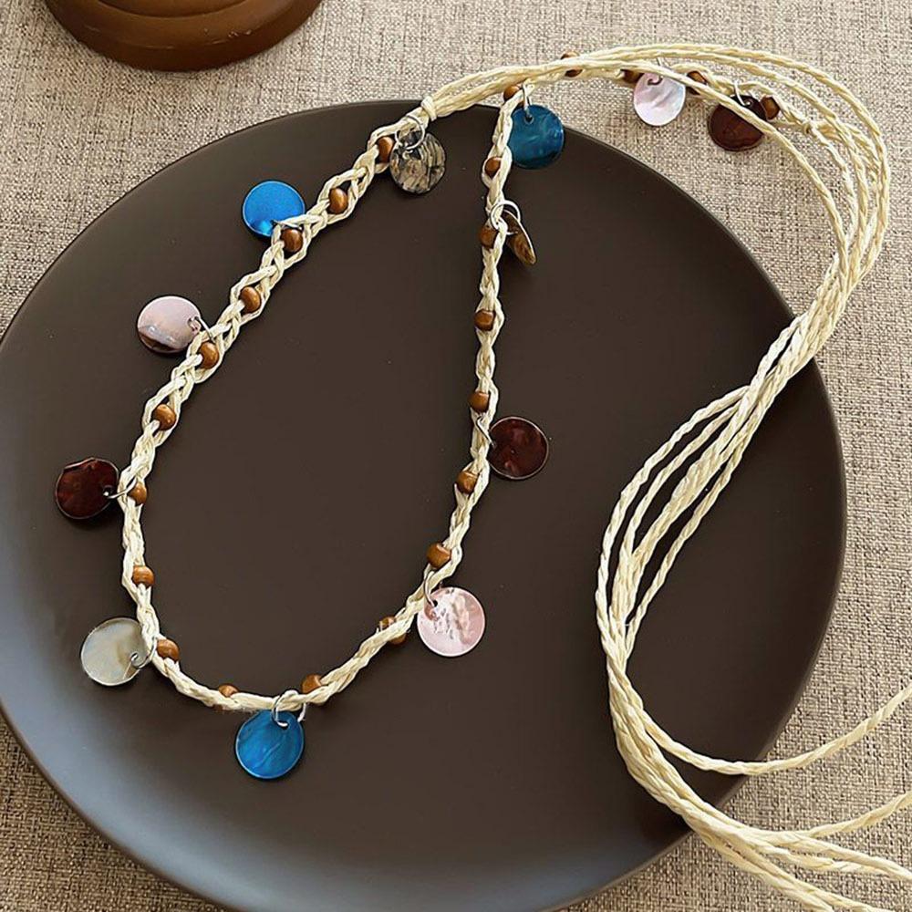 Shell Beads Headband Bohemian Waist Chain Fashion Braided Belts Headband Accessories