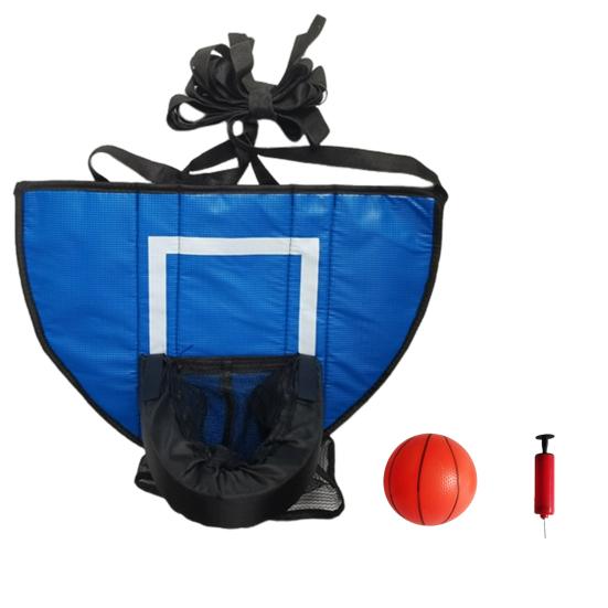 1 комплект, баскетбольное кольцо на батуте с насосом, мини-мяч, водонепроницаемое, мягкое, простая установка, баскетбольное кольцо на батуте, набор игрушек