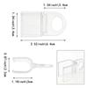 Pack Of 10 Transparent PVC U Shaped Curtain Clips Roller Shade Pull Handle For Home Decoration Easy Installation