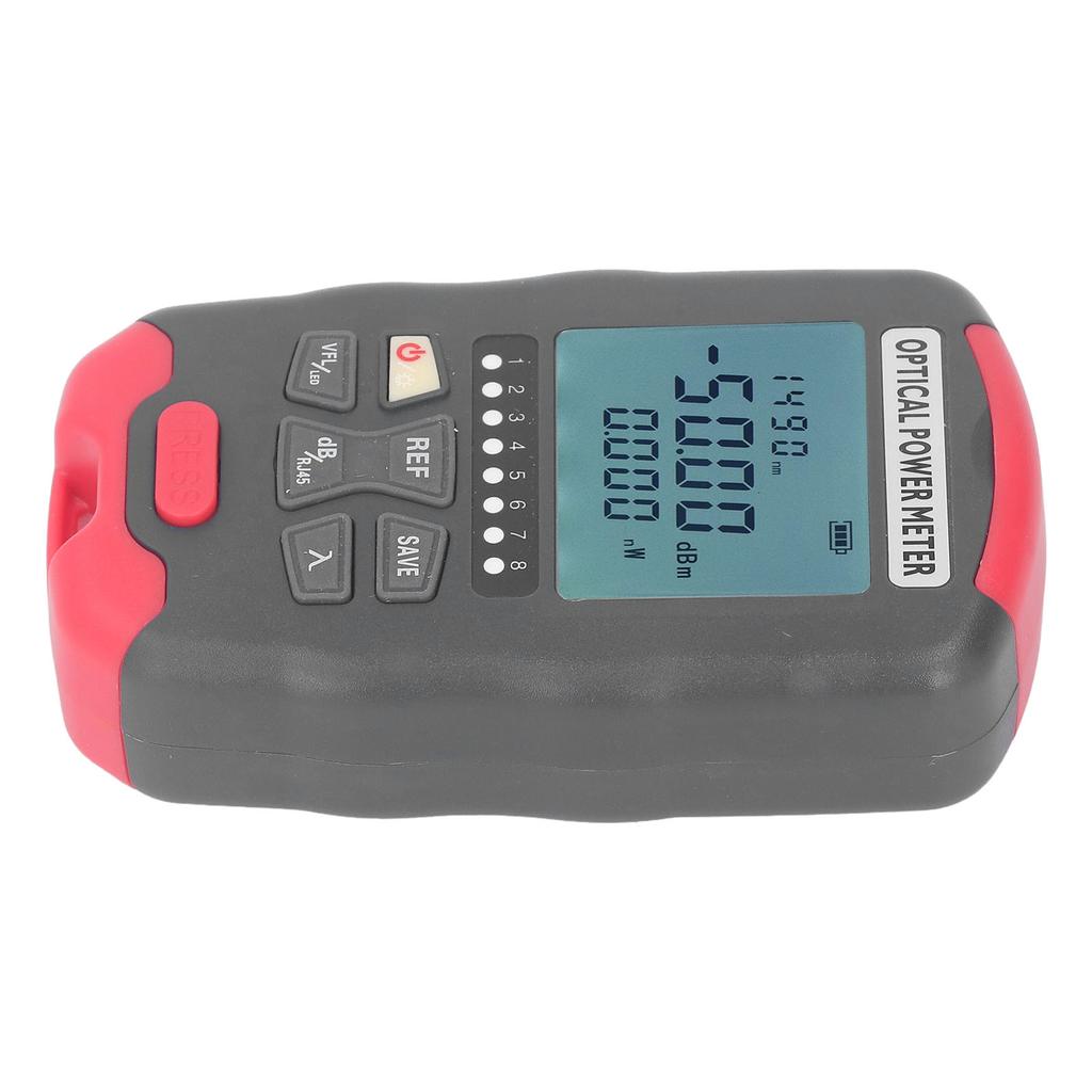 Optical Fiber Power Meter Red Light Source Network Optic Tester with LED Light Communication Engineering AUA‑D70 ‑70dBm